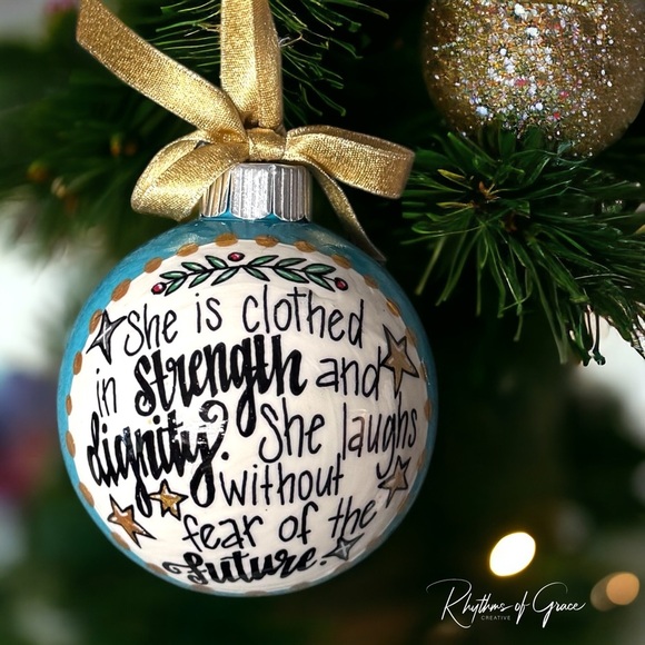 2024 Holiday Magic: Strength & Dignity Ornament! Personalized Christmas Gift - Picture 1 of 7
